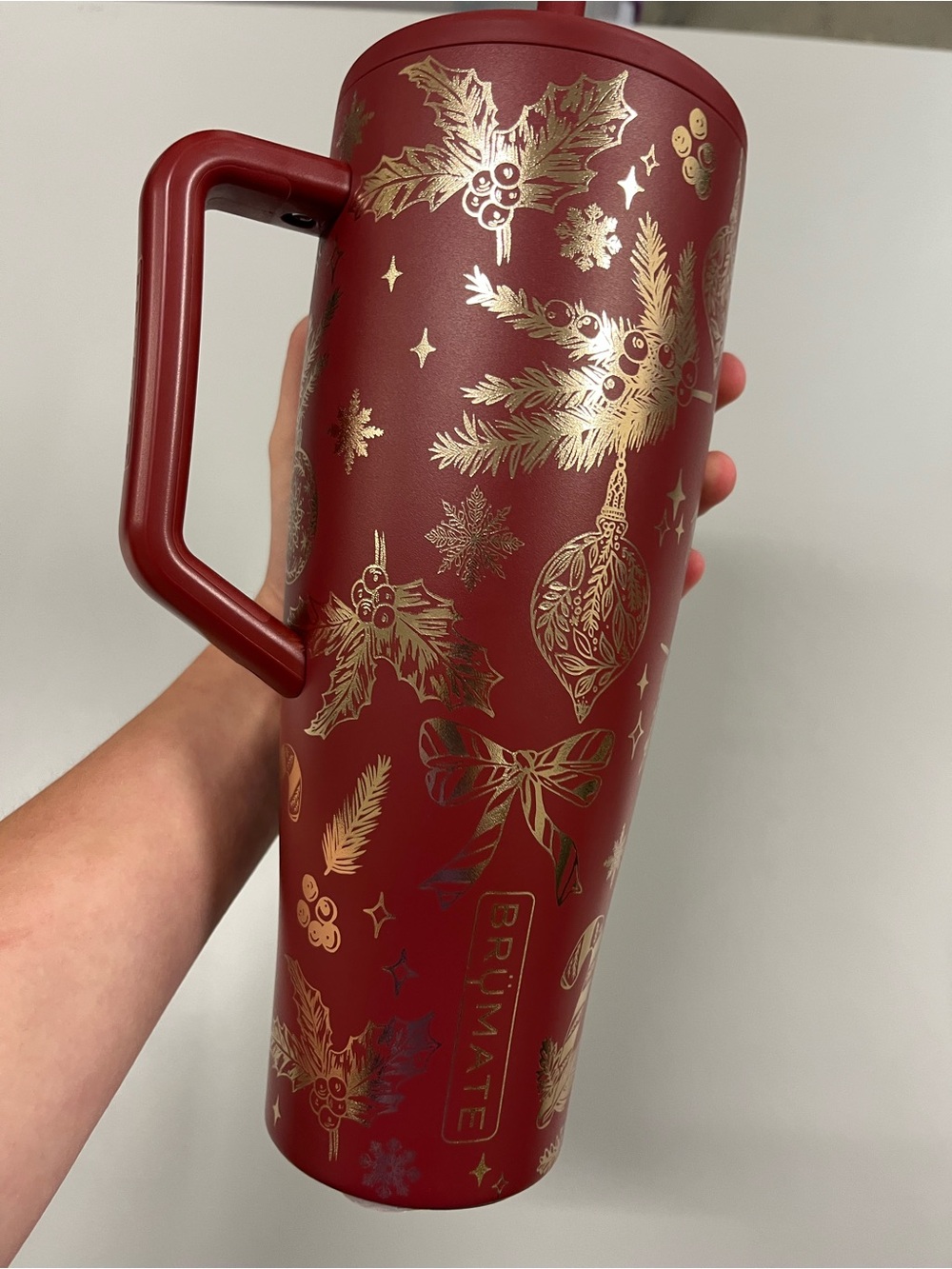 Brumate ERA 40oz Red & Gold Holiday Christmas Cup - Picture 5 of 5